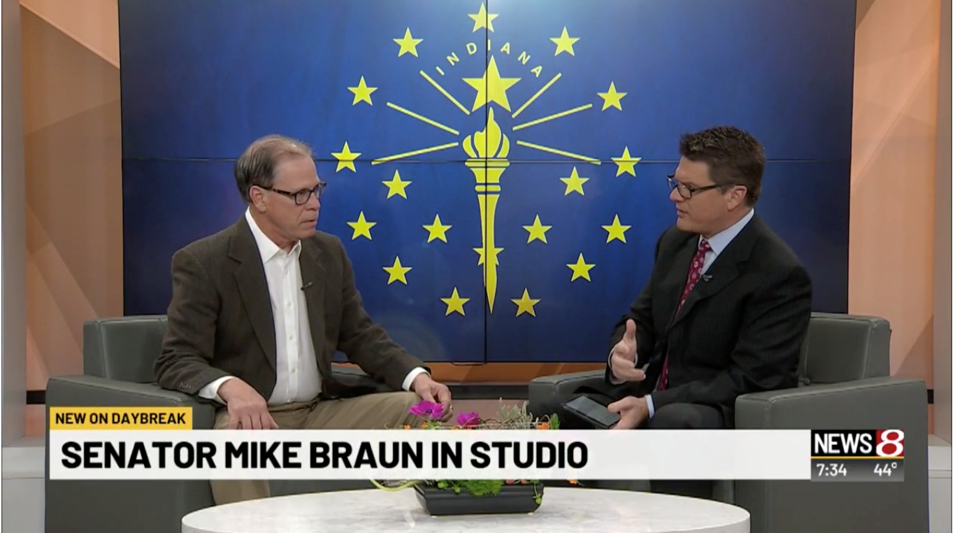 Indiana Senator Mike Braun stopped by Daybreak Wednesday to discuss the shutdown and how long he sees the partial government shutdown lasting